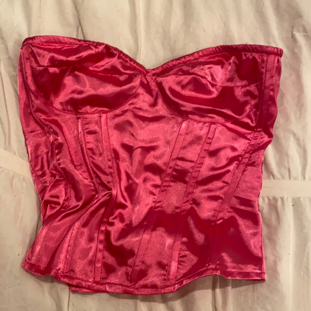 Pink wire corset